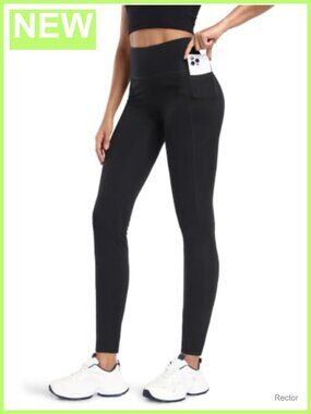 Tall Women's Cotton Leggings High Waist Yoga Pants with Pockets